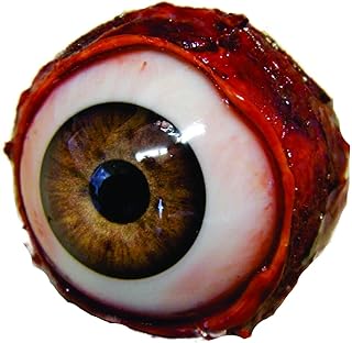 Dead Head Props Realistic Life size Bloody Eye Popper for Masks Skulls Props - Halloween props - Light Brown