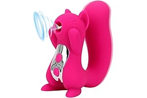 Dual Pleasure Squirrel Vibrator and Air-Pulse Clitoral Stimulator