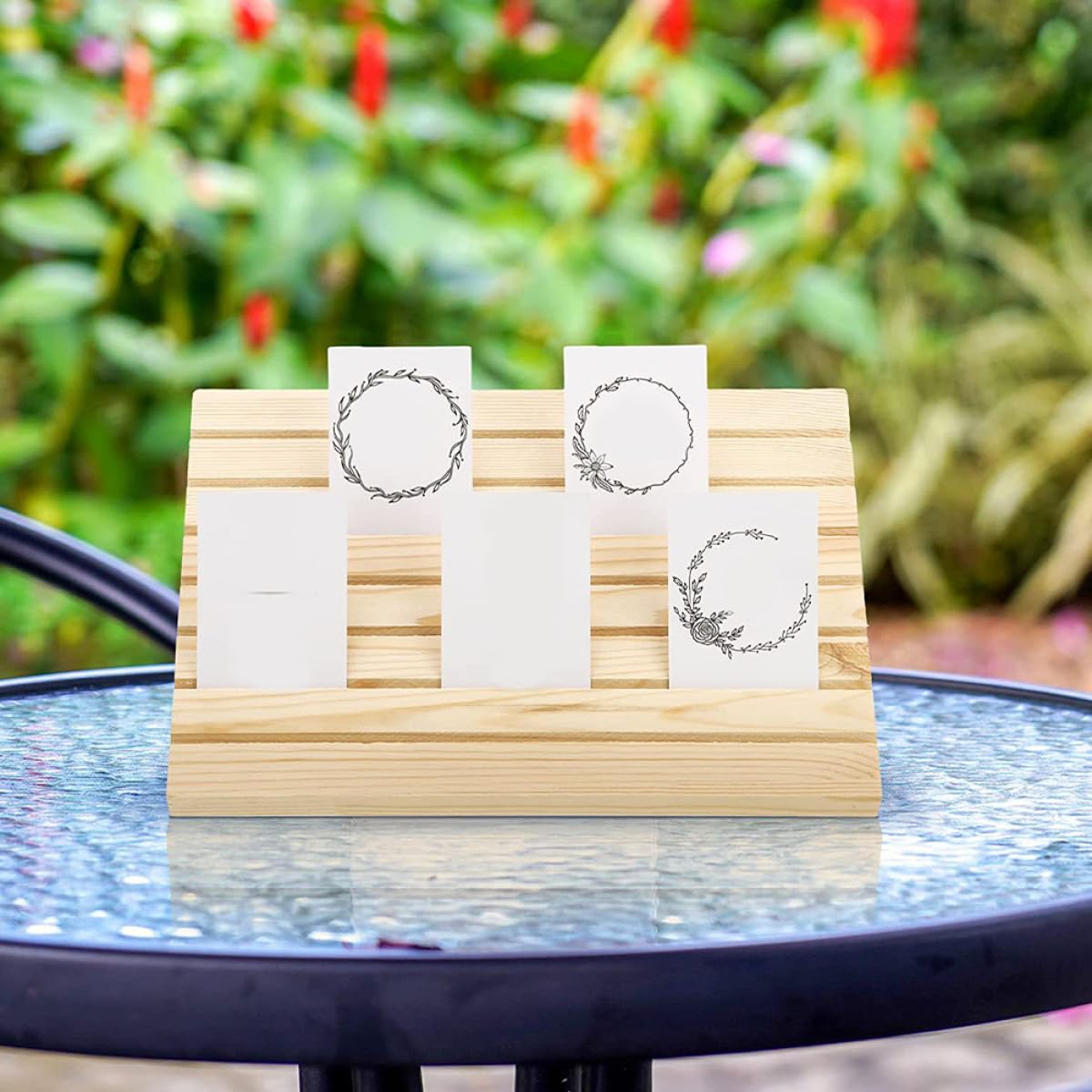 POPETPOP Schmuckständer Ohrring zur Schmuckpräsentation und Aufbewahrung Eleganter Organizer mit Ohrringkarten Stabiler 1 Satz für Frau und Kollege