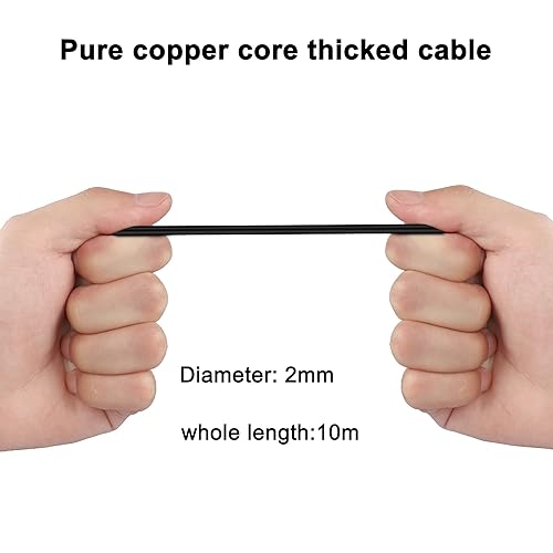 Miniatura 5 de MEIRYFA - Cable de cámara de visión trasera de 4 pines, cable de 4 pines macho a macho de 0.098 pulgadas, cable de extensión de espejo retrovisor