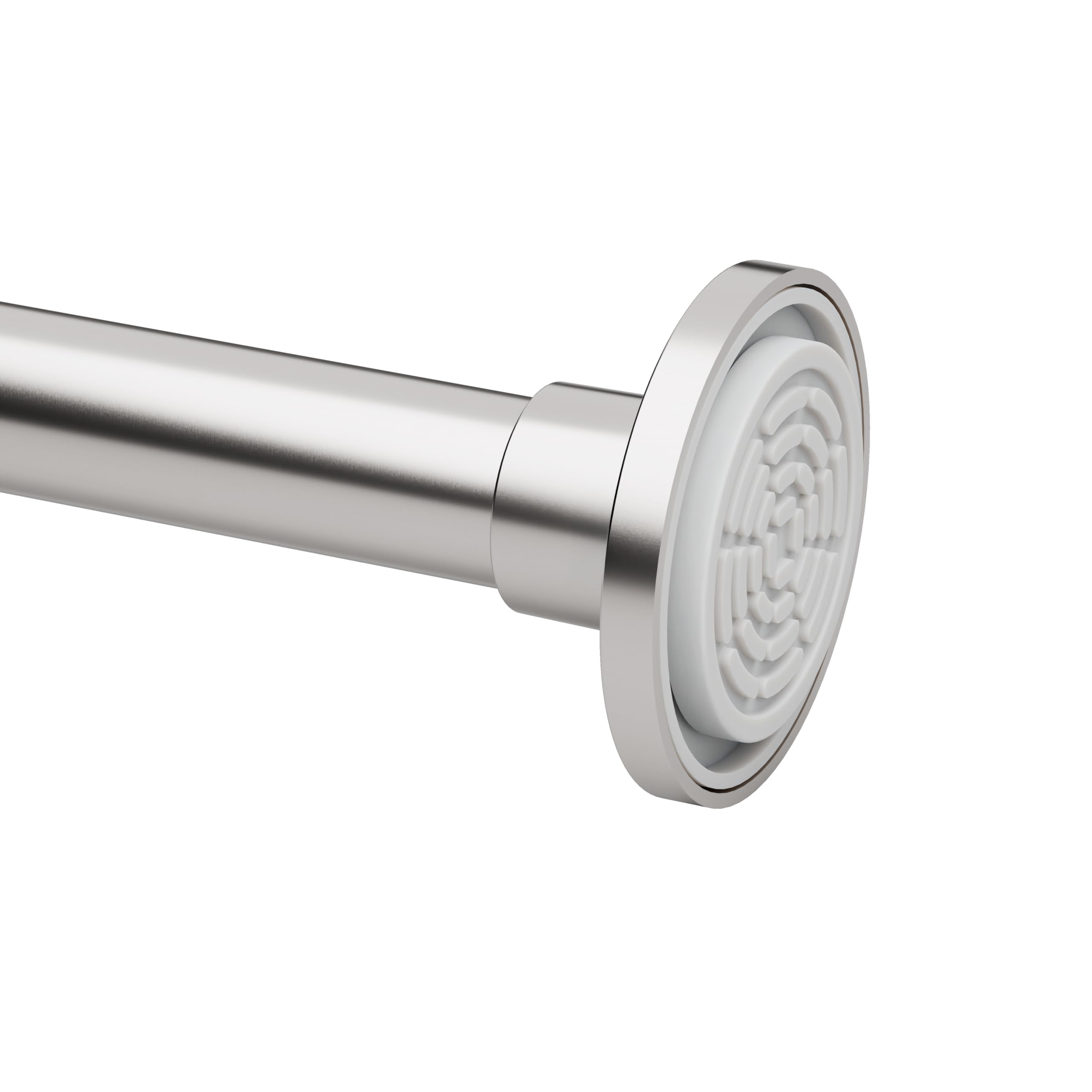 Zenna Home Tension Shower Curtain Rod, No Drill Adjustable Tension Curtain Rod for Bathroom, Rustproof, Easy Install Expandable Shower Curtain Rods, 26 to 76 Inches, Brushed Nickel