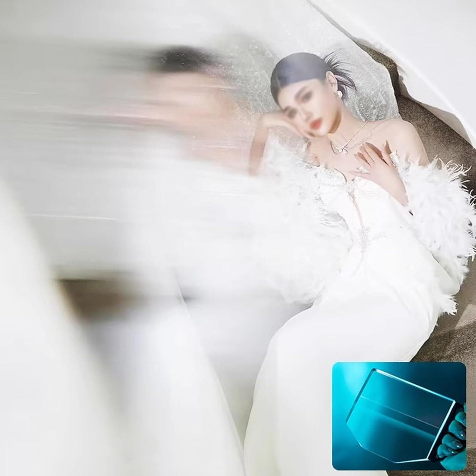 Filtro prismatico in vetro ottico palmare – 150 mm effetto sfocatura a movimento singolo, effetti artistici dinamici pennellate per accessori fotografici e videocamere