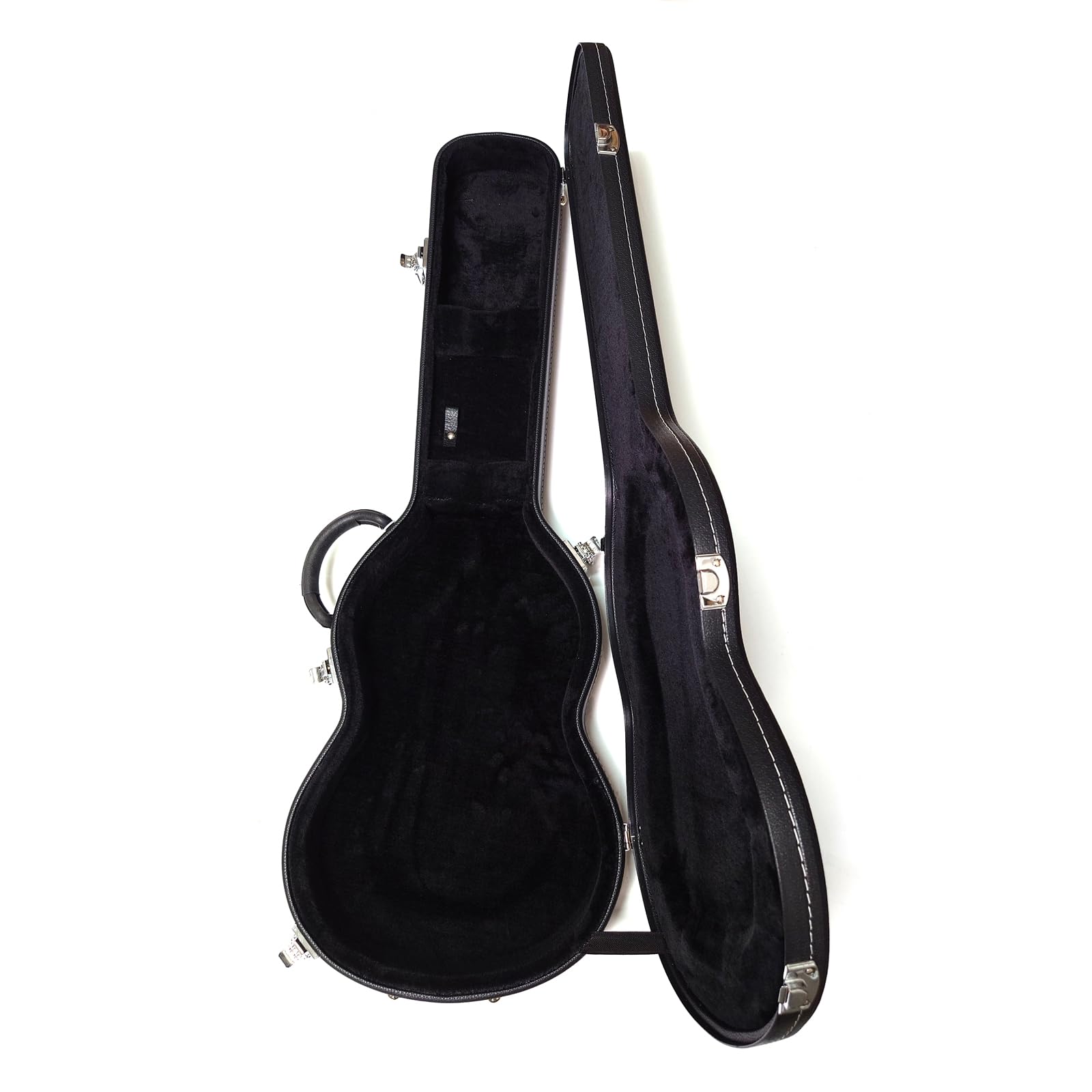 Custodia per chitarra elettrica premium per Gibson Les Paul, custodia rigida con interno in peluche, impermeabile, scomparto portaoggetti (C-nero), nero (C-BLACK), nero (C-BLACK)