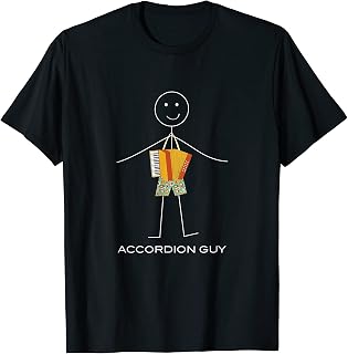 Acordeón para hombre divertido, regalos para músicos de niño Camiseta