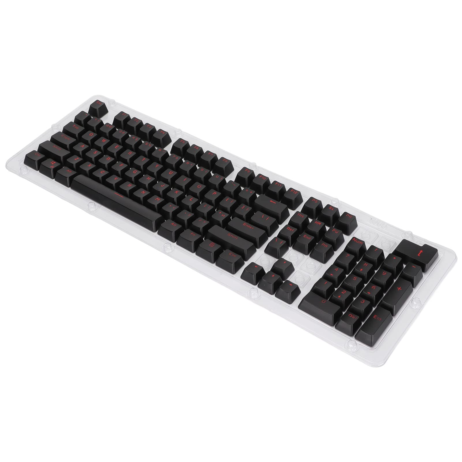 61/87/104 KEYCAPS OEM HEET Mechanical KEYCAPS Mechanical Clave with All OPQ OPQ CULS (Black red letters)