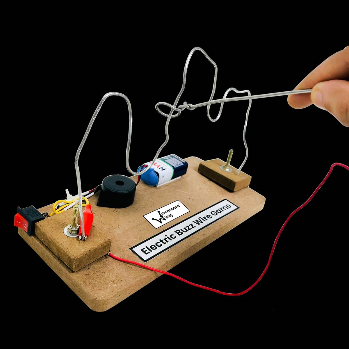 Inventors Wing Touch Free Circuit Completion Challenge Game Kit | Concentration Improvement Game | Suitable for All Ages | Electric Wire Maze Game Kit (B0D1NC3BXH) Amazon Price History, Amazon Price Tracker