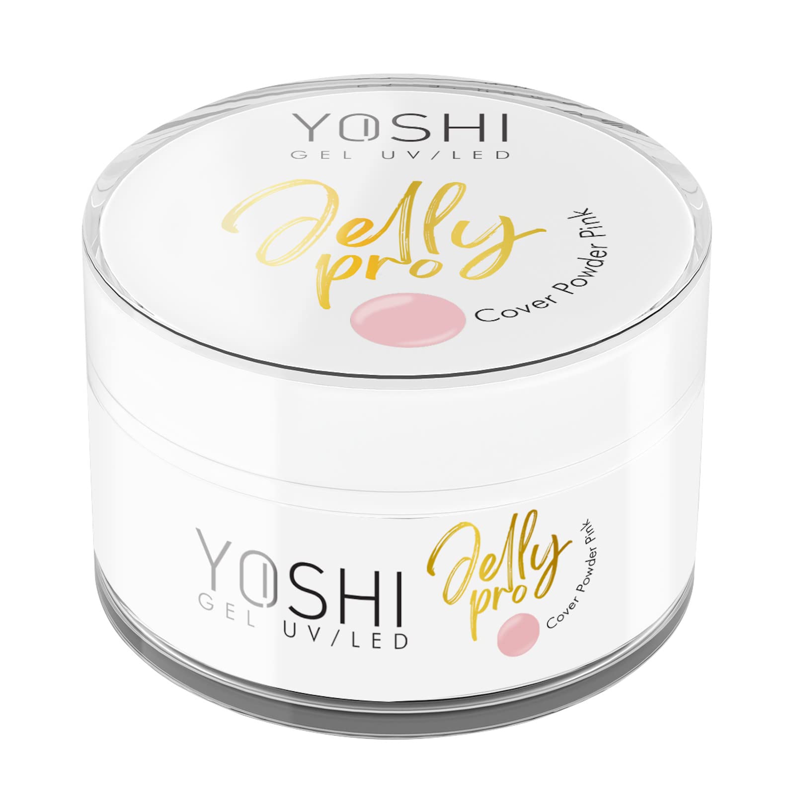 Yoshi Gel de uñas Jelly PRO de 50 ml – Gel de manicura extra sólido UV – Profesional – Gel para uñas – Gel UV y LED – Gel para uñas – Rosa Polvo