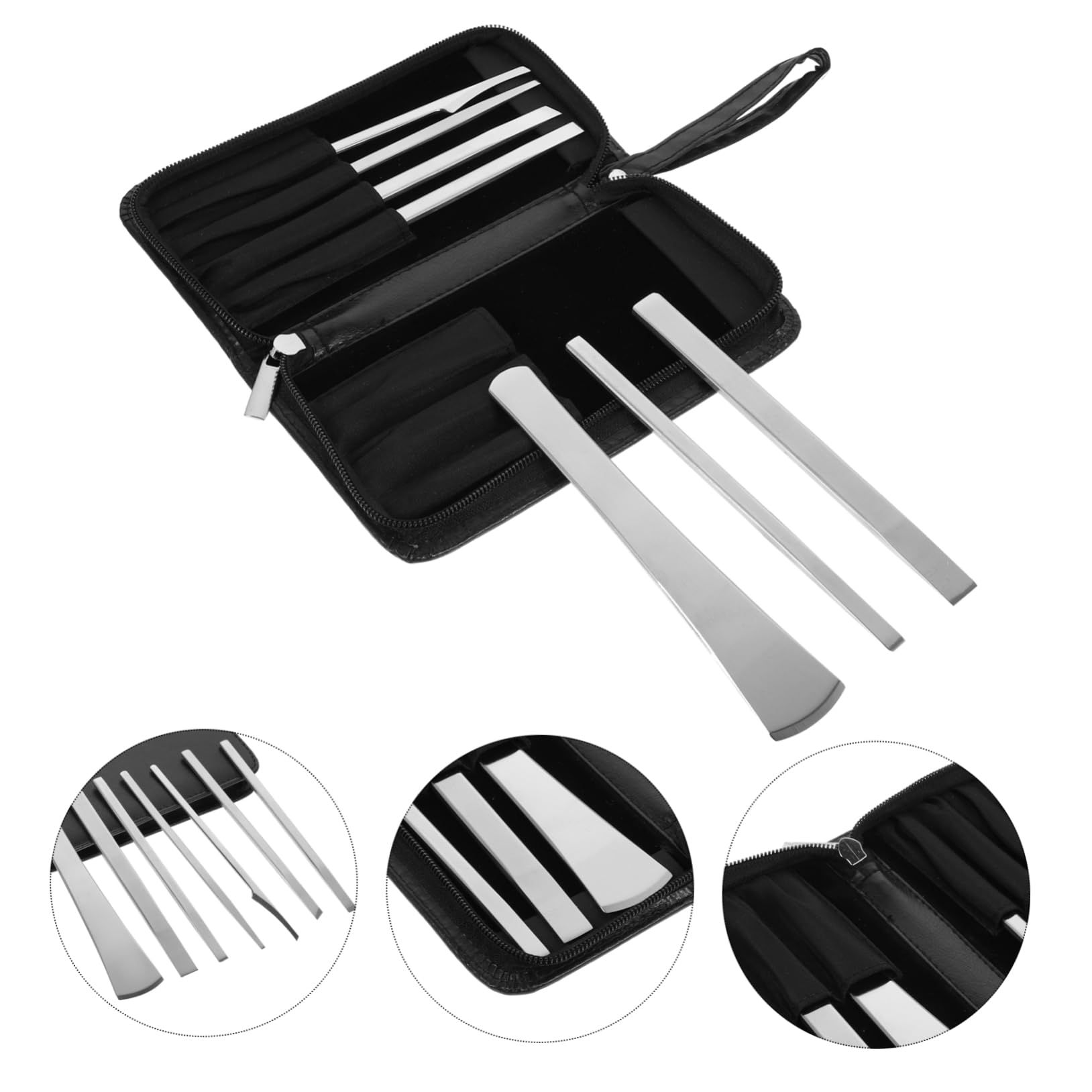 Didiseaon Kit per Pedicure in Acciaio ad Alto Manganese 7 Pezzi Coltelli per Rimuovere Calli ed Esfoliare Pelle Secca, Set Completo per Uso Professionale e Familiare