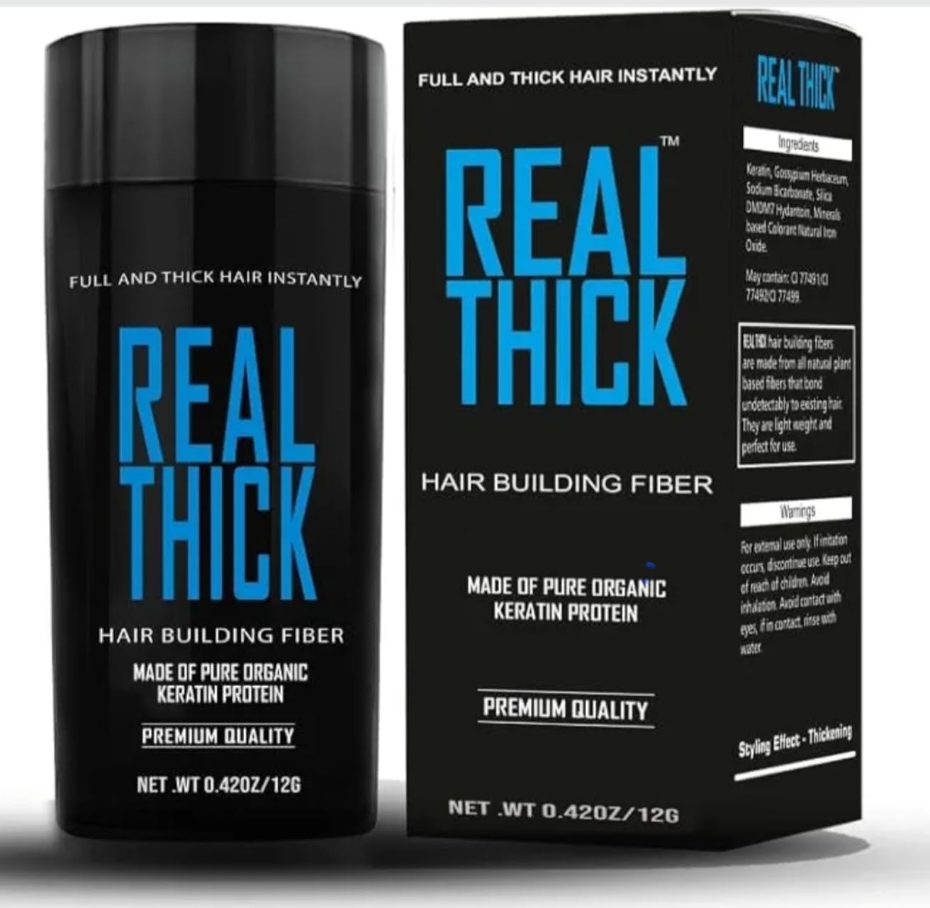Hair Fiber (BLACK 12 G) – Keratin Thick Fiber & Hair Building Fibre for Men & Women – Instant Concealer & Filler powder for Thinning Hairline & Bald Spots.-image-44