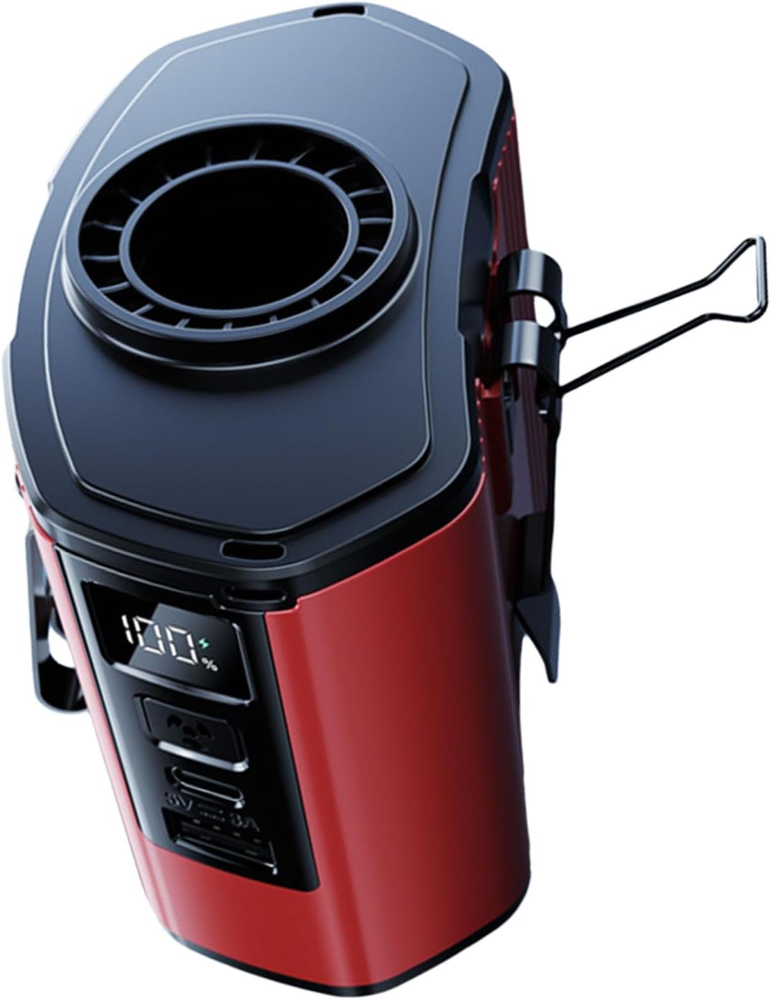 Wearable Waist Fans 12000mAh Clip Fans Rechargable Cooling Fan ABS Texture Portable Fan Present for Sports Enthusiasts