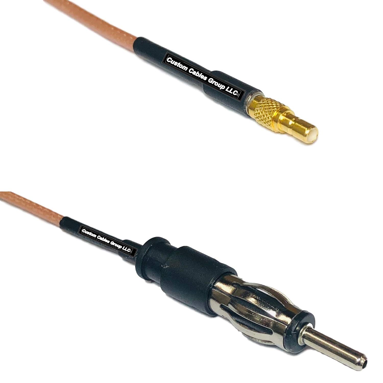 1 feet RG316 SSMB Male to AM/FM Male RF Pigtail Coaxial Cable