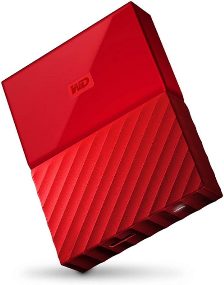 WD 3TB Red My Passport Portable External Hard Drive - USB 3.0 - WDBYFT0030BRD-WESN