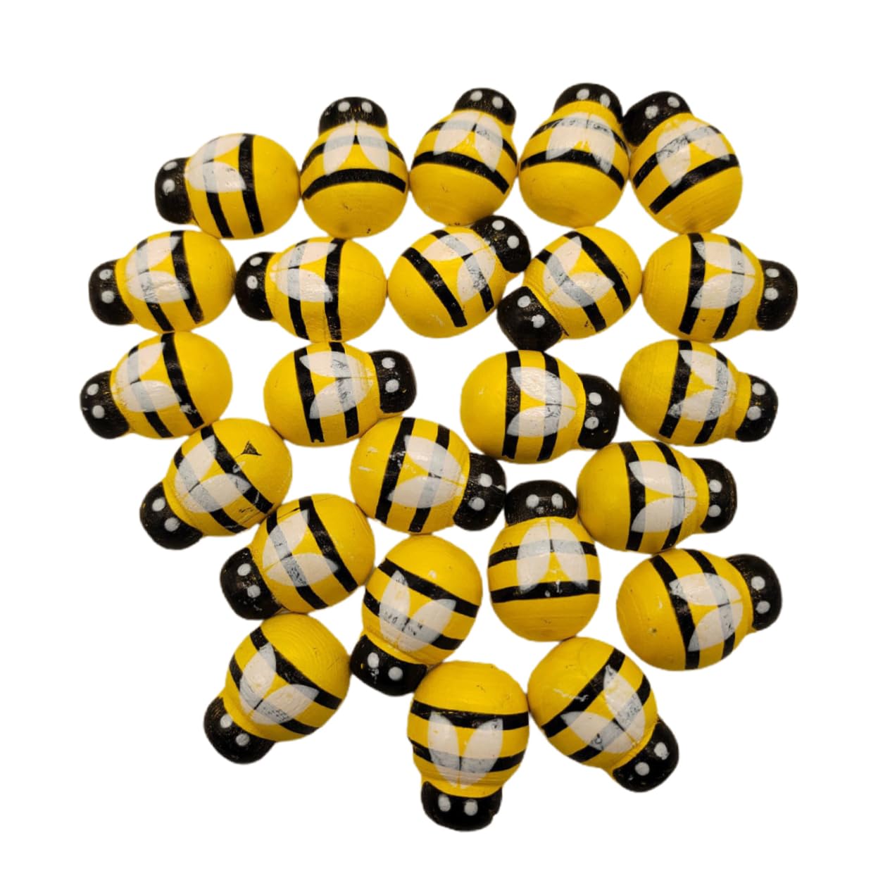 Ornements d'abeilles en bois Abaodam colorés et créatifs pour jardinage