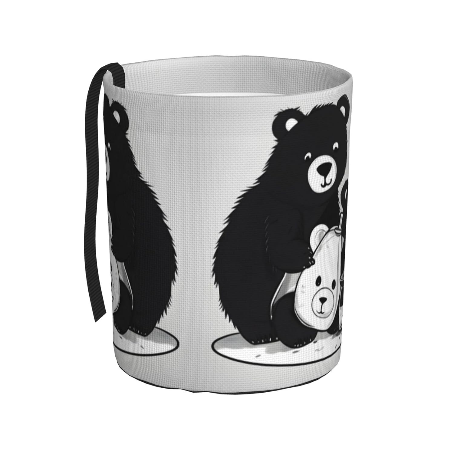 Cute Milk Bottle Bear Convenient Foldable car Trash can, Easy to Install, Practical and Convenient car Accessories