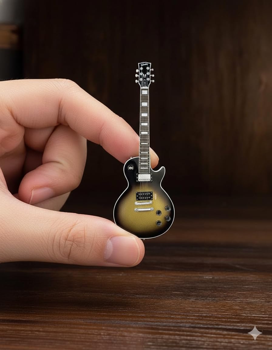 Amazon.com: AXE HEAVEN 1979 Les Paul Adam Jones Silver Burst 1:4