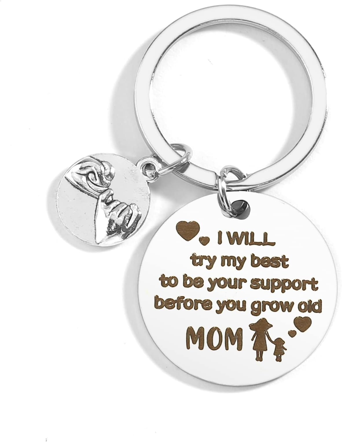 ZNHIS Mother's Day Keychain, Mom Gifts, Mom Keychain, Mother's Day Gifts, Daughter Gift from Mom, Gifts for Mom, Mom Birthday Gifts from Daughter