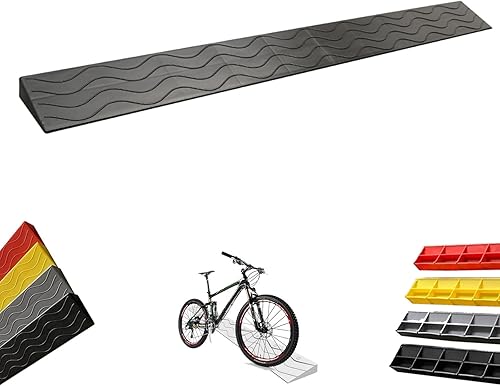 Miniatura 10 de PINNKL Rampas para sillas de ruedas para puertas de umbral del hogar, rampa para sillas de ruedas con superficie antideslizante, rampas de umbral