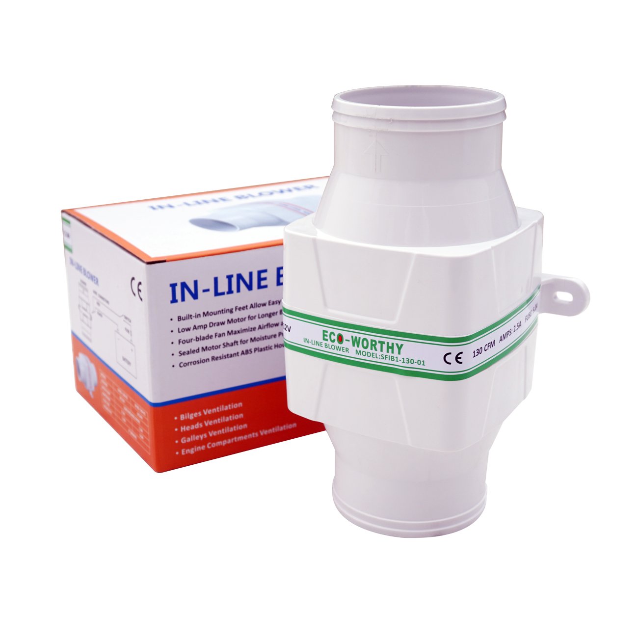 Buy DCHOUSE Electric inLine Marine Bilge Air Boat Blower 12V Quite