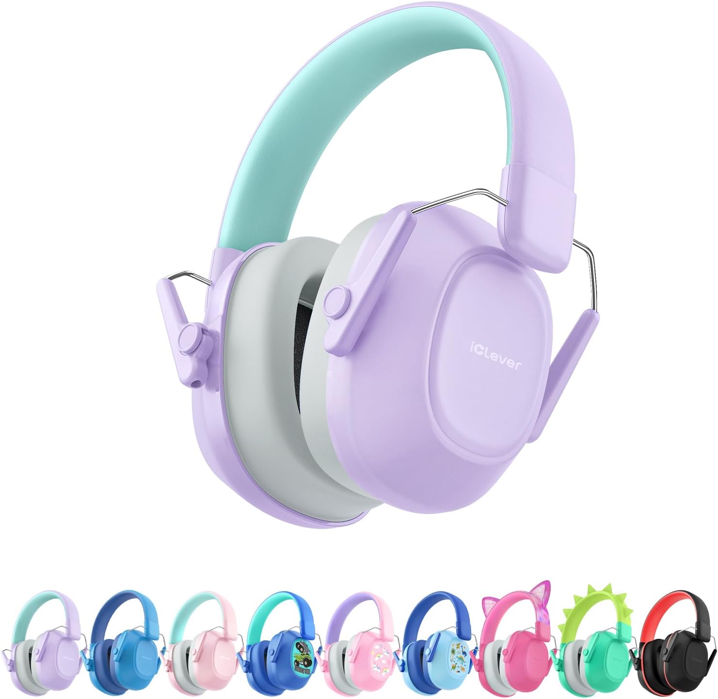 iClever Noise Cancelling Headphones for Kids Adults, SNR 29dB Safety Noise Reduction Ear Muffs for Autism Sensory &Concentration Aid, Ear Hearing Protection for Fireworks/Event/Monster Truck/Concert iClever Noise Cancelling Headphones for Kids Adults, SNR 29dB Safety Noise Reduction Ear Muffs for Autism Sensory &Concentration Aid, Ear Hearing Protection for Fireworks/Event/Monster Truck/Concert