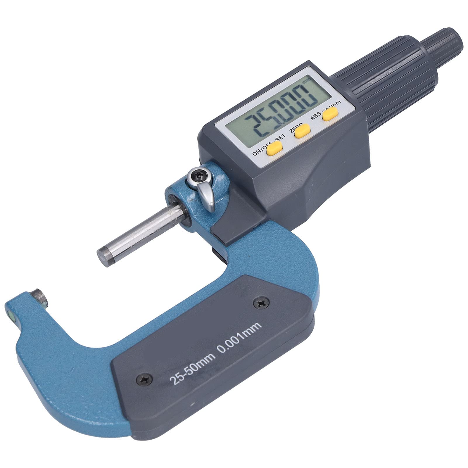 Keenso Digitales Mikrometer, Genaues Elektronisches Messwerkzeug, 0,00005 Zoll Auflösung für Profis, 1–2 Zoll, 25–50 Mm Größe