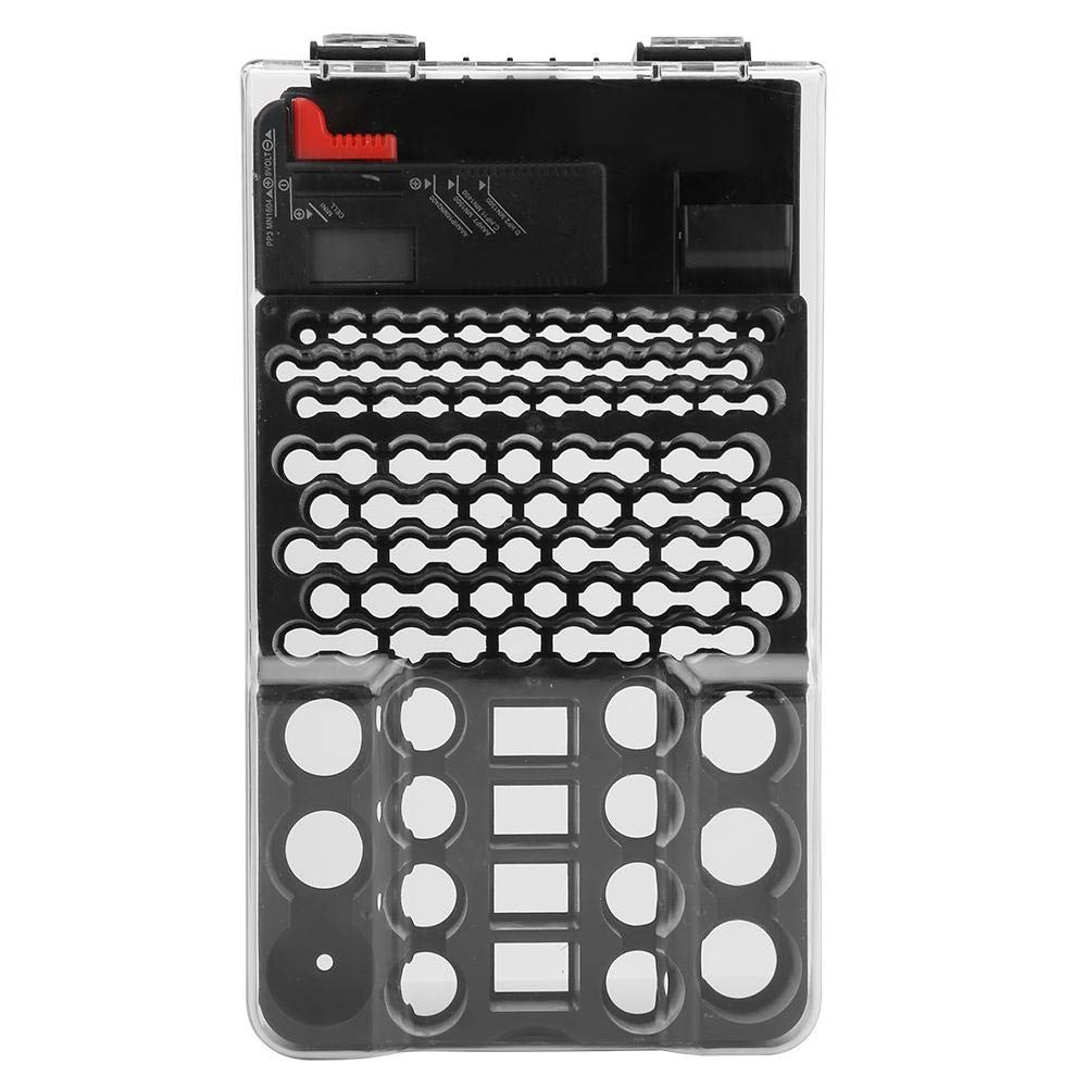 104 Grids Battery Organizer Storage Case, Battery Storage Box Carrying