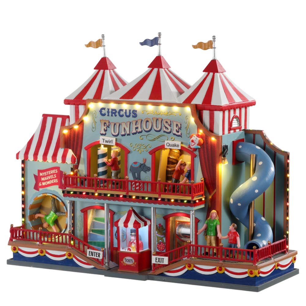 Lemax- Carnival - Sights & Sounds: Circus Funhouse - (05616-UK), Multicolor