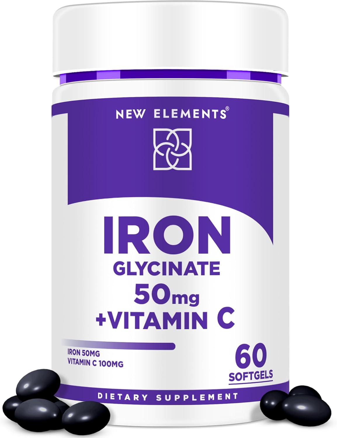 Iron Glycinate 50mg with Vitamin C | Advanced Iron Supplement for Anemia Relief, Immune Boost & Energy Support | Gentle on Stomach, Fast Absorption | Non-GMO, Gluten-Free Softgels for Women & Men Iron Glycinate 50mg with Vitamin C | Advanced Iron Supplement for Anemia Relief, Immune Boost & Energy Support | Gentle on Stomach, Fast Absorption | Non-GMO, Gluten-Free Softgels for Women & Men