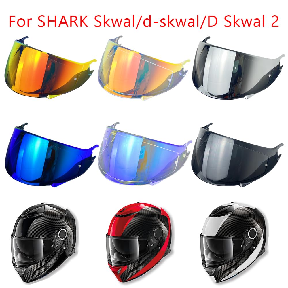 Genérico Viseras de casco, Viseras for Ca-sco de moto Shark Spartan Viseras de carbono for Shark Spartan Viseras for Ca-sco Shark Spartan(Revo Deep Red)