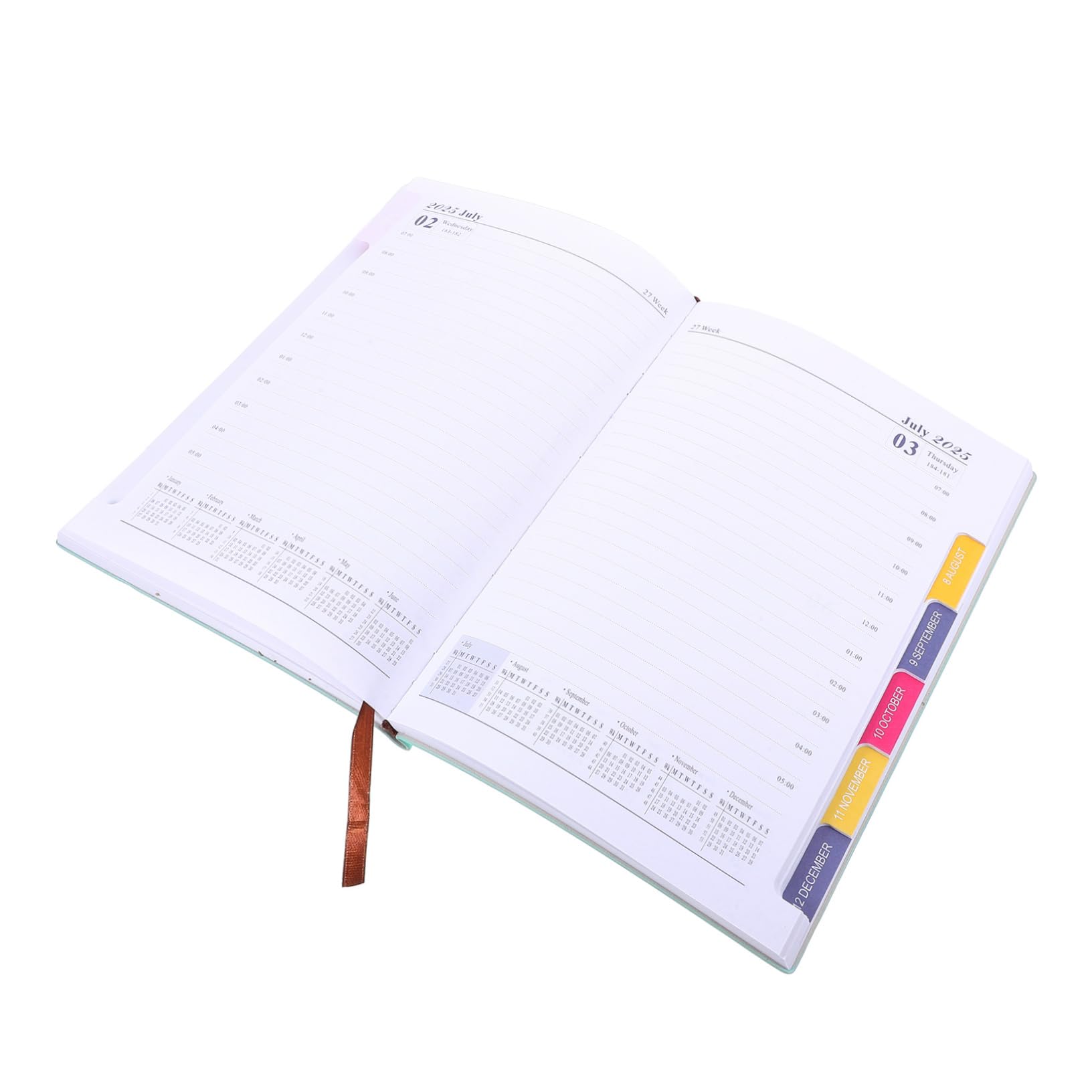 DOITOOL 4 Piezas Planificador Cuaderno Diario Calendario Inglés Agenda Mensual Escritura Suave para Oficina Estudiantes Profesores