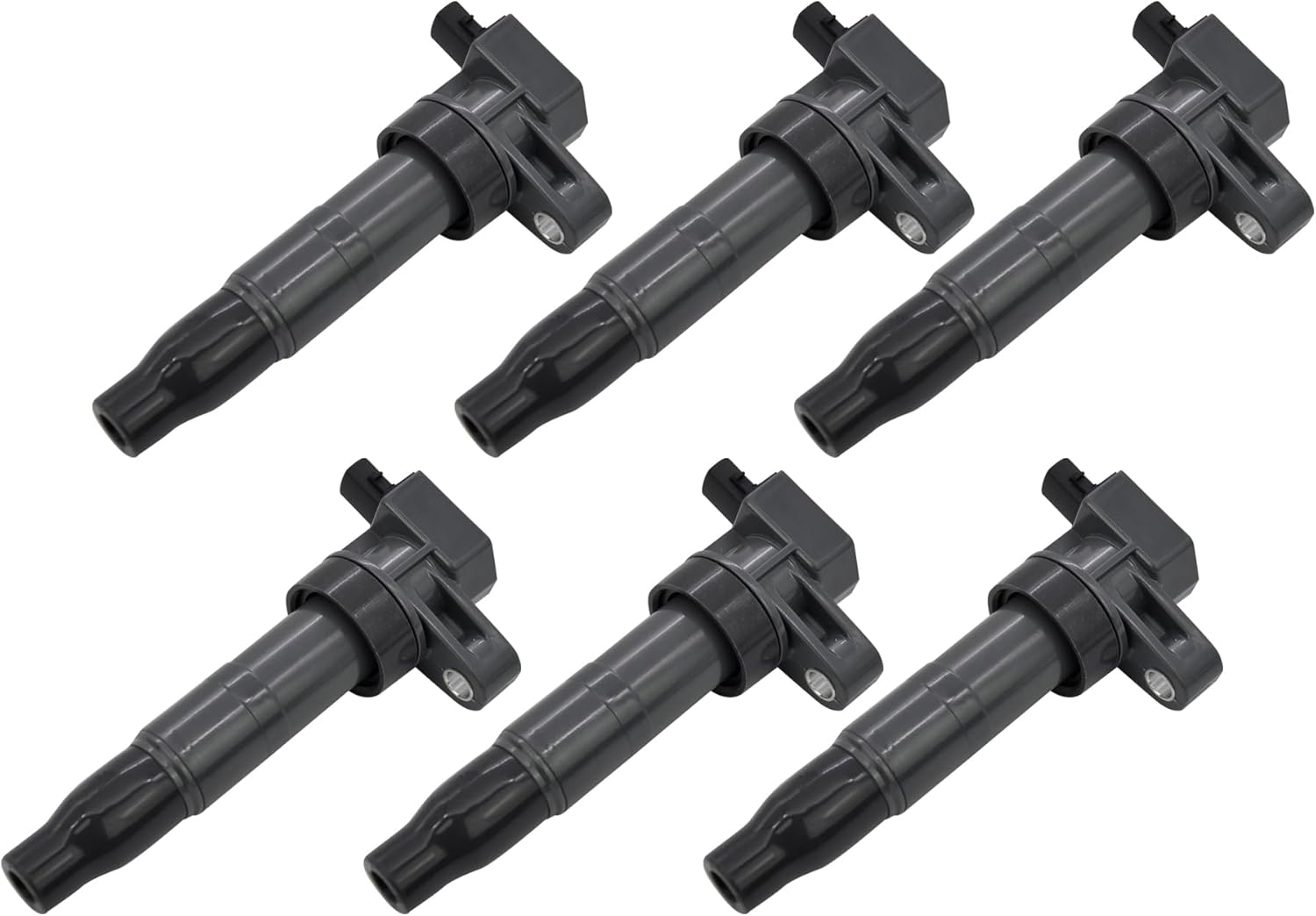 Set of 6 Ignition Coil Pack Compatible with 2006-2019 Hyundai Azera Entourage Genesis Coupe Santa Fe XL Sonata Veracruz Kia Amanti Borrego Cadenza K900 Sedona Sorento