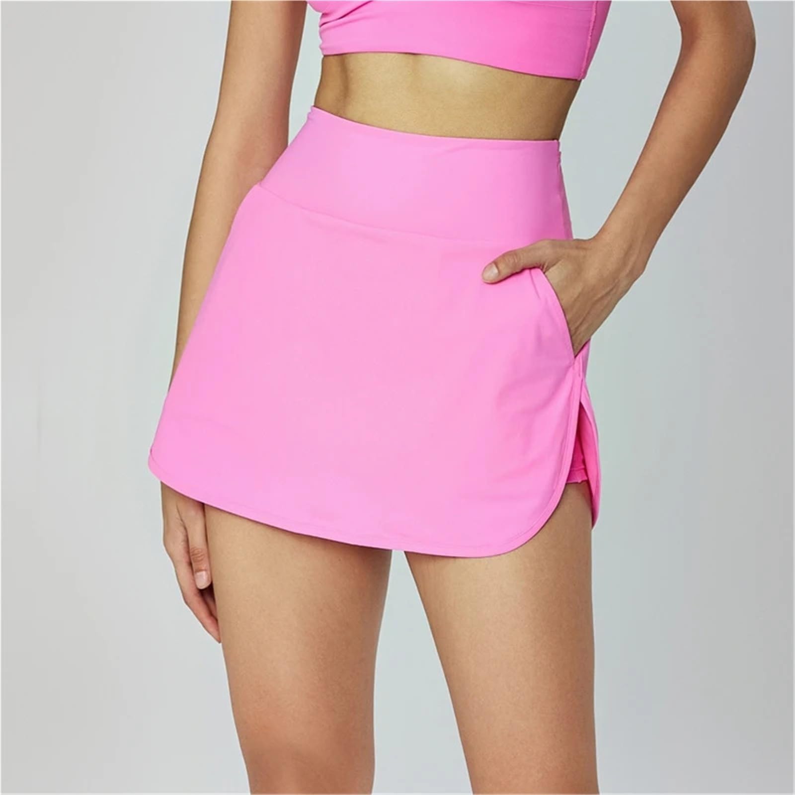 Gonne da Tennis estive con Tasca Donna, Gonna Sportiva Palestra, Golf, Yoga, Pantaloncini Casual