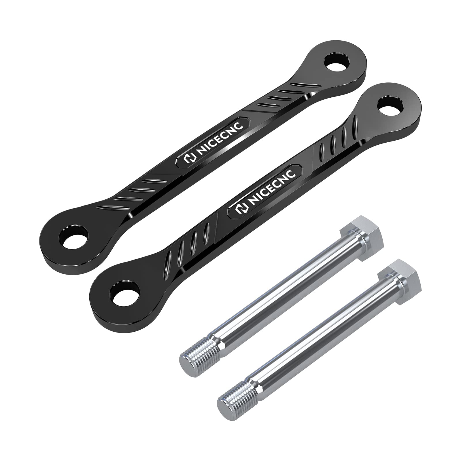 NICECNC Link di abbassamento nero in alluminio billet da 38 mm, Compatible with Yamaha Tenere 700/XTZ700 2019-2024, Tenere 700 Rally Edition 2020-2024