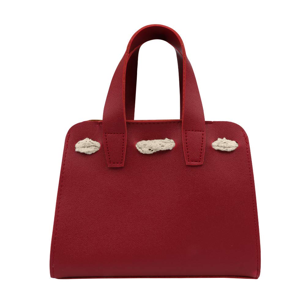 Hupoop🌹🌹2017 New lace Bow Tide Tide Girls Wild Messenger Bag Mini Small Bag（Black,Red,Khaki，）