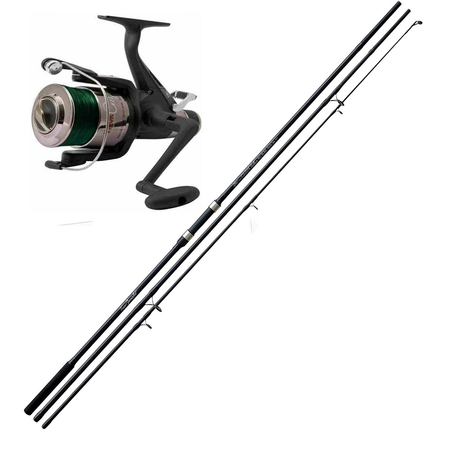 Canna da Pesca CARPFISHING LBS 3,50 MT.3,60 con mulinello filo carpa kit
