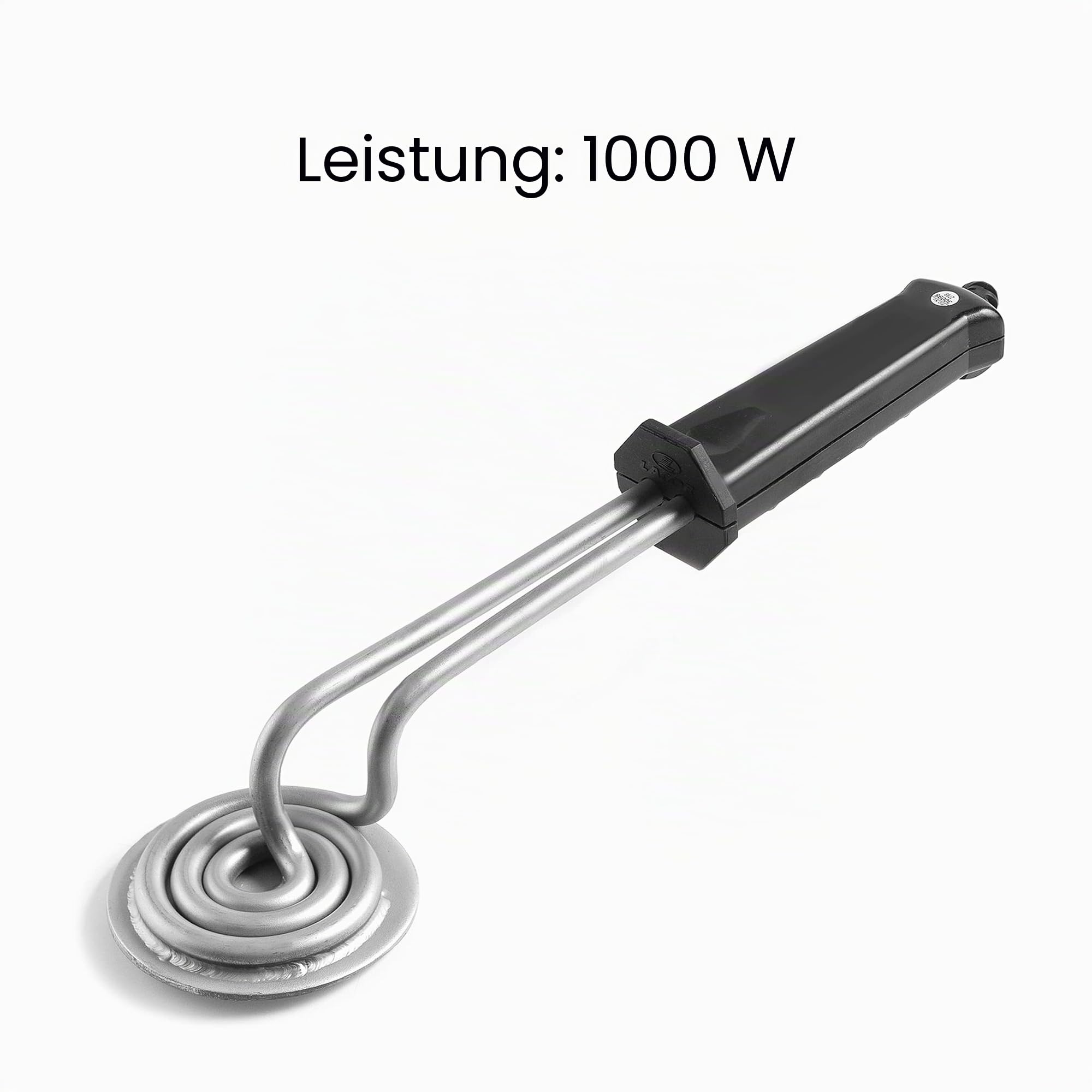 LACOR Elektro-Brenner RUND 12 cm. 1000 W, INOX & Weiss, 39 X 12 X 7 cm 68652
