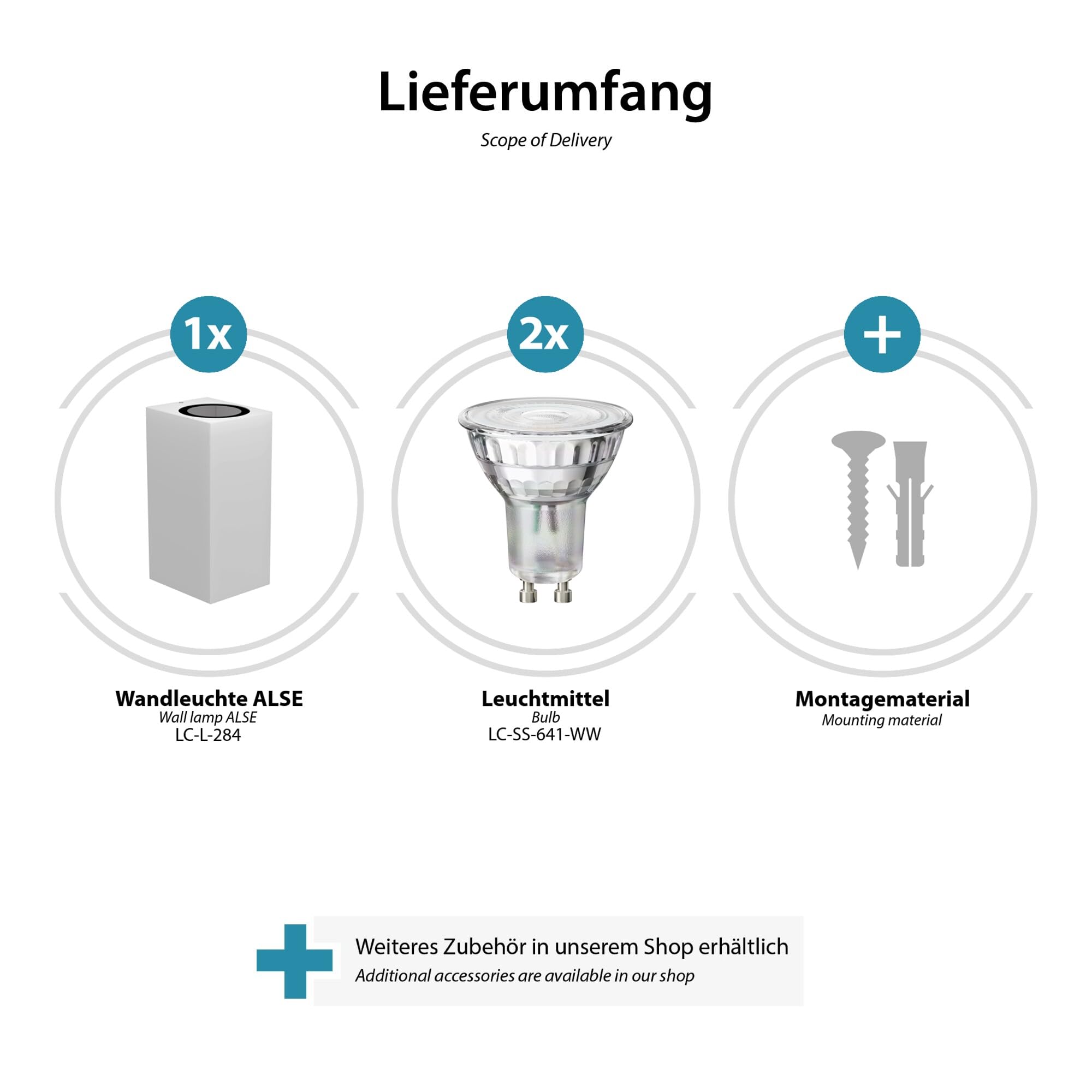 ALSE Up & Down Wandleuchte Außen – Grau, Aluminium, 2x GU10, Dimmbar, IP54