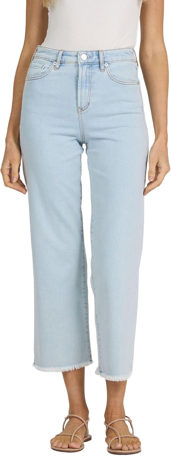 DEAR JOHN Holly Women’s Straight Leg Jeans High Rise Cropped