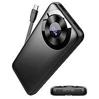 Power Bank 10000mAh, Powerbank 3A Ricarica Rapida USB C Ingressi e Uscite