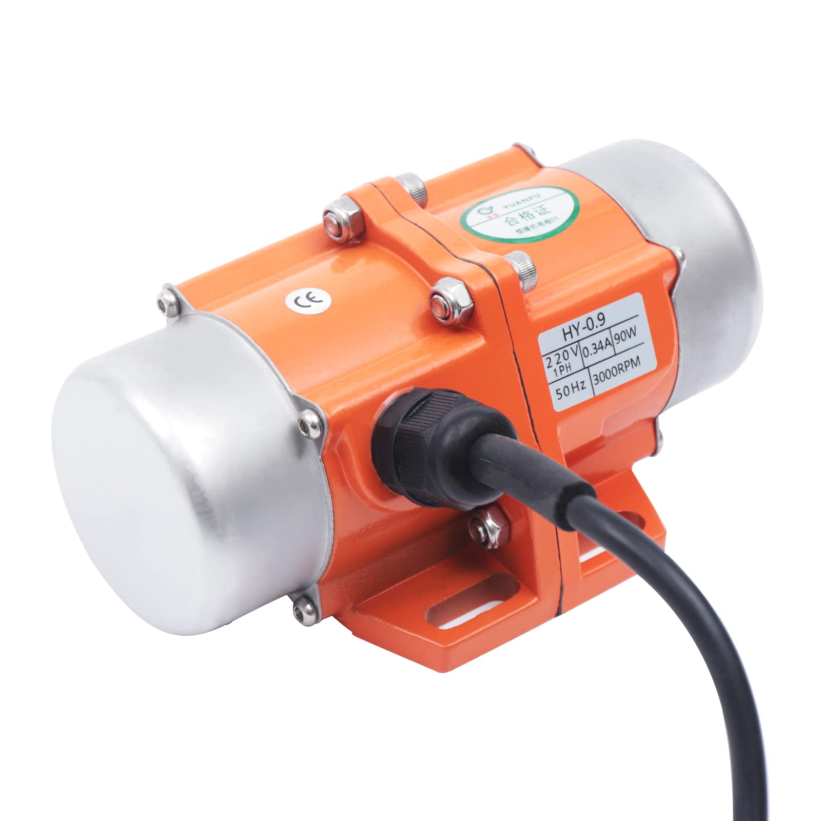 Motor de vibración, 90 W, 3000 rpm, motor vibratorio, motor de desequilibrio, motor monofásico asíncrono