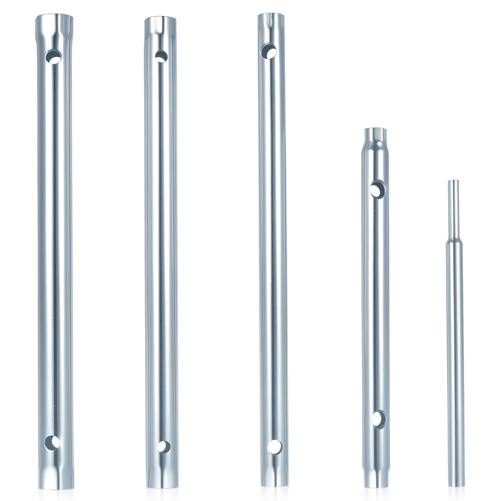 4 Pcs Tap Box Spanner Set, Shower Valve Socket Wrench Set, Dual-Ended Box Spanners for Taps, Metric 6-7mm 8-9mm 10-11mm 12-13mm Tube Spanner for Kitchen Tap Back Nut Water Tap + 1 Tommy Bar