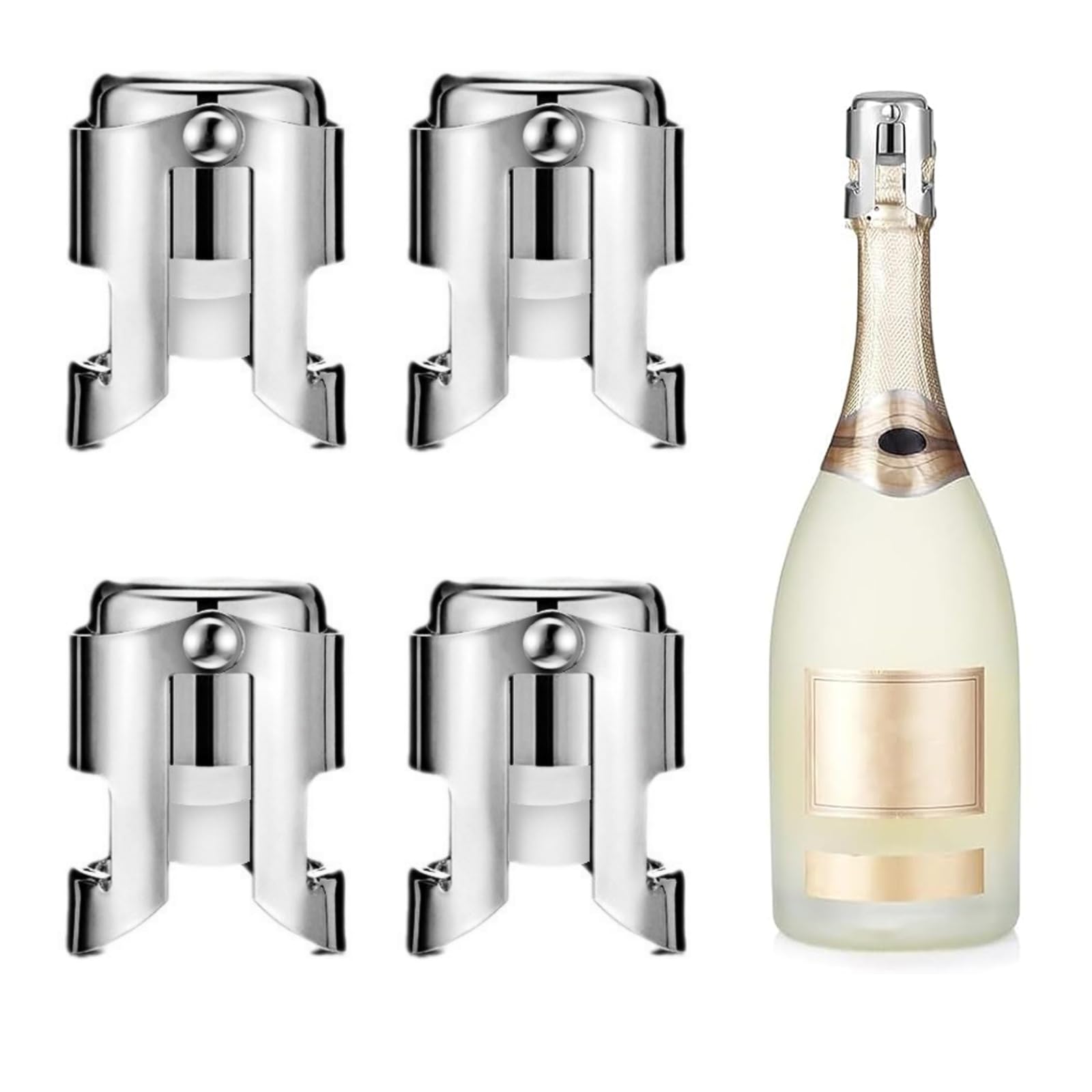Bouchon de champagne étanche anti-fuite réutilisable pour vos vins