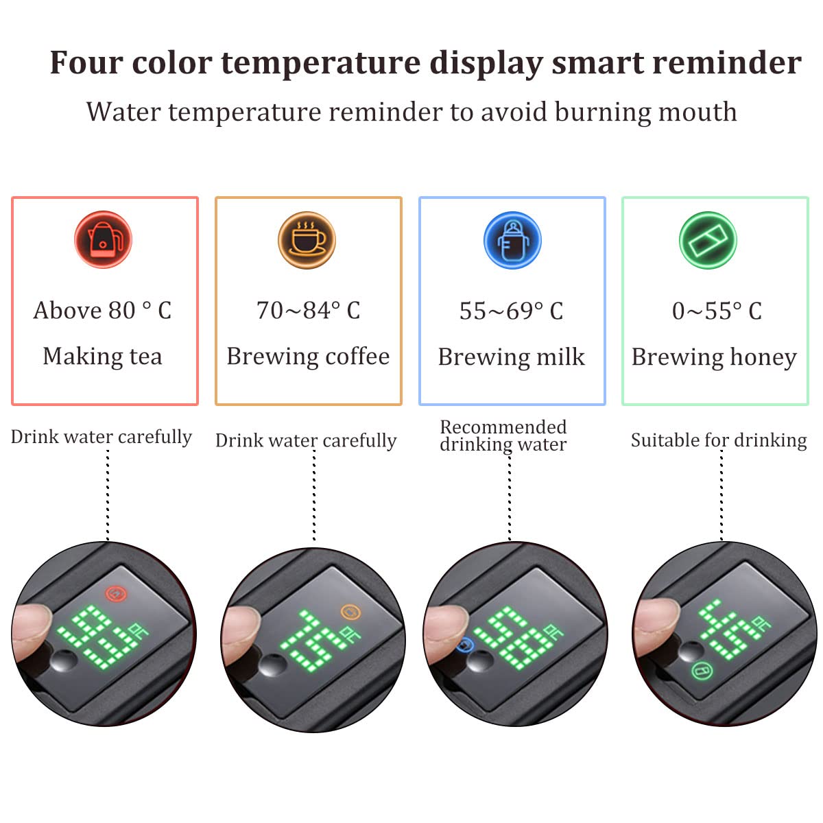 Thermal Coffee Carafe Jugs, Urtioty 304 Stainless Steel Double-Wall Vacuum Insulated Coffee Pot