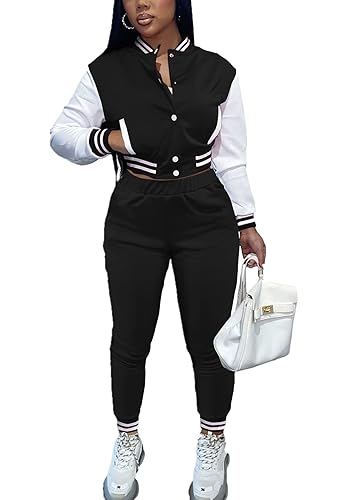 KELOVEPAN Casual Sweatsuits Women 2 Piece Sets Long Sleeve Patchwork