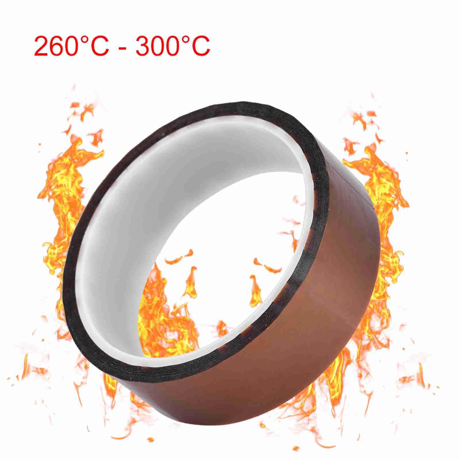 Nastro adesivo termoisolante, 33 m*0,06 mm 250-300 ℃ Nastro resistente al calore Nastro isolante termico portatile Rotolo per saldatura di chip BGA (30 mm di larghezza)