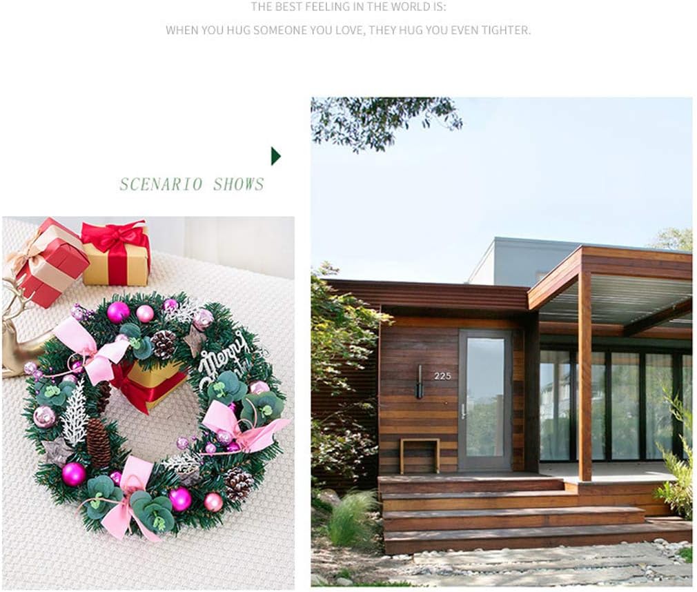 クリスマスリース手作りラタンペンダントクリスマスガーランドモールクリスマスツリードア装飾アドベントウェア(クリスマスツリー) (スタ