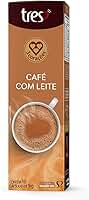 3 Corações Cápsula Café com Leite TRES - 10 unidades