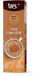 3 Corações Cápsula Café com Leite TRES - 10 unidades