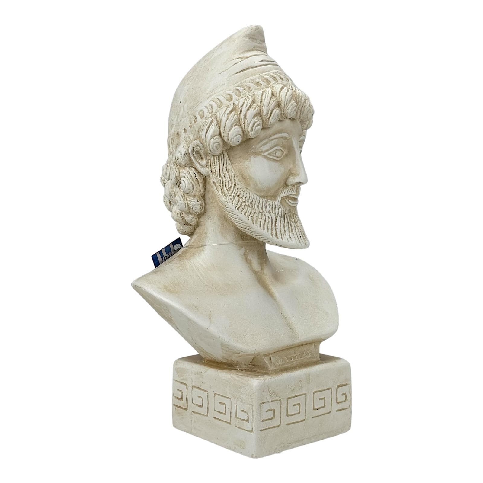 Odysseus Griechischer König von Ithaca Büste Trojan Kriegshelden Steinguss Statue Skulptur