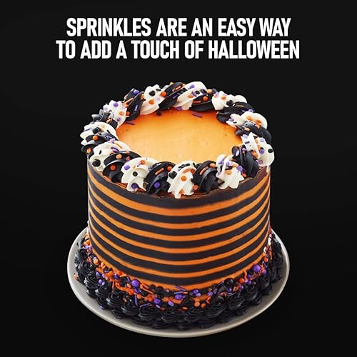 Miniatura 6 de Wilton - Mezcla de chispas de Halloween, 6 celdas surtidas festivas que añaden un toque de Halloween a galletas, pasteles, cupcakes, brownies y