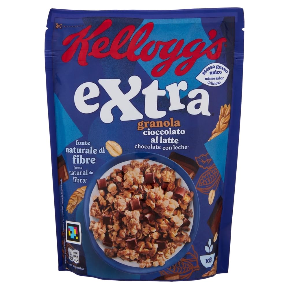 Italian Gourmet Granola mit Milchschokolade 12x375g, 4,5kg + Polpa